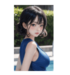 プールガール写真（個別スタンプ：32）