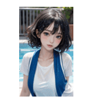 プールガール写真（個別スタンプ：39）