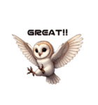 メンフクロウの英語ver（個別スタンプ：7）