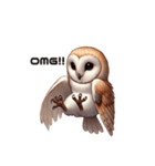 メンフクロウの英語ver（個別スタンプ：16）