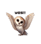 メンフクロウの英語ver（個別スタンプ：17）