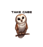 メンフクロウの英語ver（個別スタンプ：20）