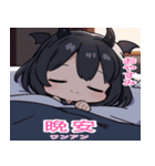 台湾語と日本語悪魔少女スタンプ（個別スタンプ：4）