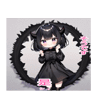 台湾語と日本語悪魔少女スタンプ（個別スタンプ：9）