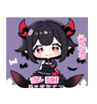 台湾語と日本語悪魔少女スタンプ（個別スタンプ：11）