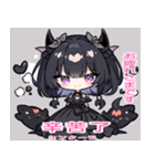 台湾語と日本語悪魔少女スタンプ（個別スタンプ：22）