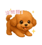 ふわかわ日和：トイプードル【台湾語】（個別スタンプ：10）