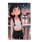 =͟͟͞͞Ꙭ 734253334400（個別スタンプ：18）