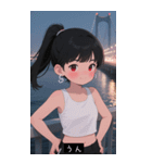 =͟͟͞͞Ꙭ 734253334400（個別スタンプ：19）