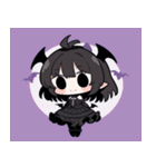 文字なし悪魔少女スタンプ（個別スタンプ：8）