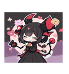 文字なし悪魔少女スタンプ（個別スタンプ：31）