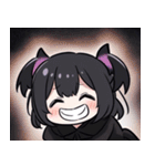 文字なし悪魔少女スタンプ（個別スタンプ：32）