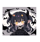 文字なし悪魔少女スタンプ（個別スタンプ：36）
