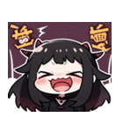 文字なし悪魔少女スタンプ（個別スタンプ：37）
