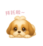 ふわかわ日和：シーズー【台湾語】（個別スタンプ：14）