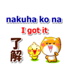 タガログ語,英語,日本語.コタとピヨ連絡用（個別スタンプ：14）