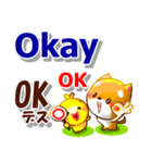 タガログ語,英語,日本語.コタとピヨ連絡用（個別スタンプ：16）