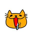 べべのオレンジにゃんこ  カラーver（個別スタンプ：12）