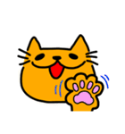 べべのオレンジにゃんこ  カラーver（個別スタンプ：13）