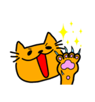 べべのオレンジにゃんこ  カラーver（個別スタンプ：14）