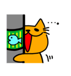 べべのオレンジにゃんこ  カラーver（個別スタンプ：16）