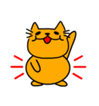 べべのオレンジにゃんこ  カラーver（個別スタンプ：24）