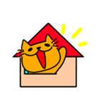 べべのオレンジにゃんこ  カラーver（個別スタンプ：38）