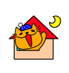 べべのオレンジにゃんこ  カラーver（個別スタンプ：39）