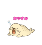 もちもちアザラシの毎日スタンプ（個別スタンプ：5）