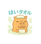 ほかほか湯けむり温泉アニマルズ（個別スタンプ：13）