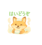ほかほか湯けむり温泉アニマルズ（個別スタンプ：21）