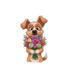 【花束動物 2】（個別スタンプ：2）