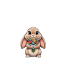 【花束動物 2】（個別スタンプ：3）
