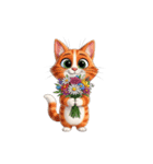 【花束動物 2】（個別スタンプ：6）