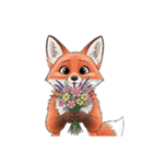 【花束動物 2】（個別スタンプ：8）