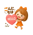 かわいい女の子♡デカ文字スタンプ（個別スタンプ：38）