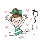 おちゃめの楽しい会話♡気持ち色々喜怒哀楽（個別スタンプ：35）
