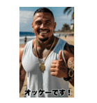 感情を伝える 強面ギャングアウトロー（個別スタンプ：3）