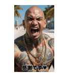 感情を伝える 強面ギャングアウトロー（個別スタンプ：13）