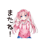 推し活女子の愛情爆発♡（個別スタンプ：24）
