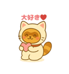 にゃんたぬ 癒しのふわもこ着ぐるみ便（個別スタンプ：20）