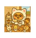 にゃんたぬ 癒しのふわもこ着ぐるみ便（個別スタンプ：37）