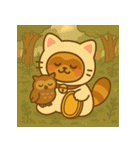 にゃんたぬ 癒しのふわもこ着ぐるみ便（個別スタンプ：38）