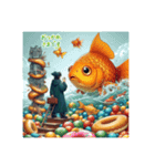 伝説の金魚（個別スタンプ：1）