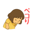 使いやすい！元気な女の子の日常スタンプ（個別スタンプ：21）