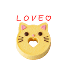 シフォンケーキの猫、ふわっと一言（個別スタンプ：22）