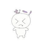可愛くて丸い白い男の子 の しろくん ver2.（個別スタンプ：7）