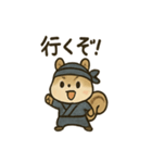 ゆる忍者リス ころころ忍法スタンプ（個別スタンプ：2）