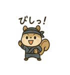 ゆる忍者リス ころころ忍法スタンプ（個別スタンプ：4）