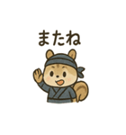 ゆる忍者リス ころころ忍法スタンプ（個別スタンプ：19）
